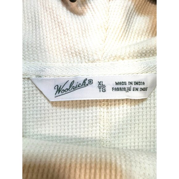 Woolrich Women's Waffle Knit Turtleneck Long Sleeve Pullover Sweater XL Cream St - Picture 2 of 11